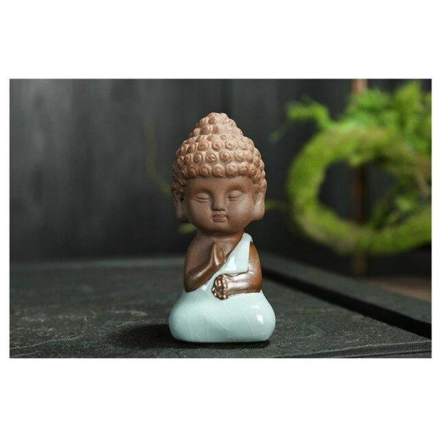 Mini Buddha Statue in Ceramic and Porcelain - Free Spirit Shop