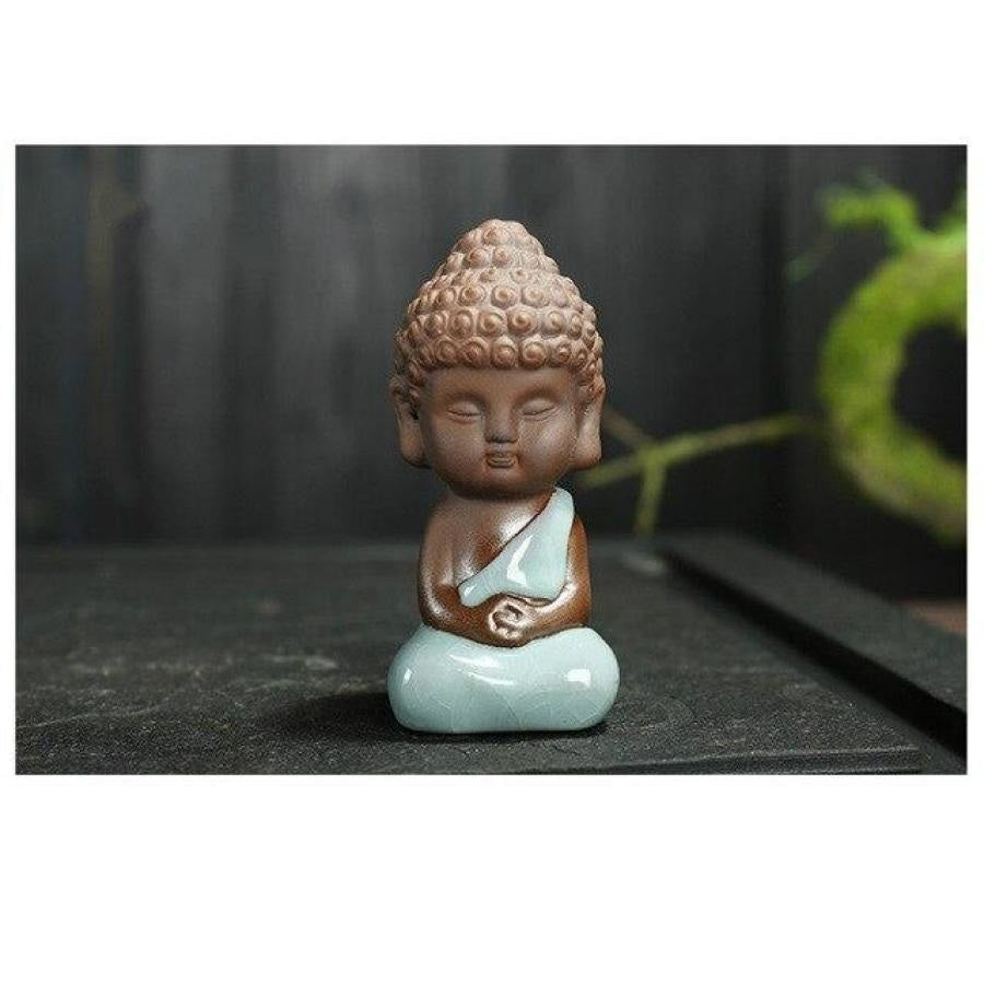 Mini Buddha Statue in Ceramic and Porcelain - Free Spirit Shop