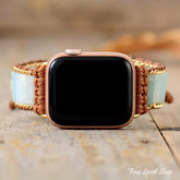 Natural Amazonite Apple Watch Band - Free Spirit Shop