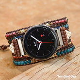 Natural Apatite & Imperial Jasper Samsung / Garmin Watch Band - Free Spirit Shop