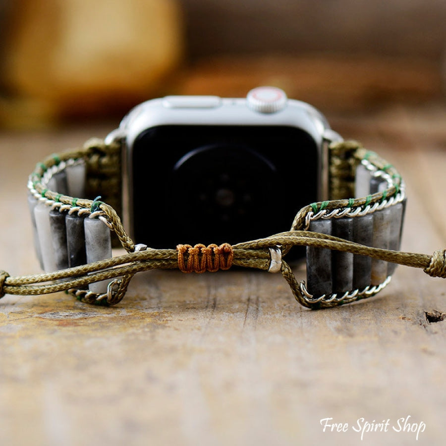 Natural Gray Quartz Apple Watch Band - Free Spirit Shop