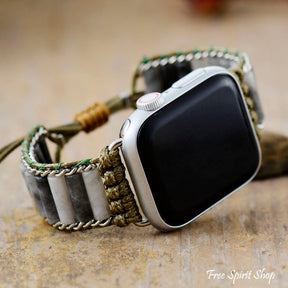 Natural Gray Quartz Apple Watch Band - Free Spirit Shop