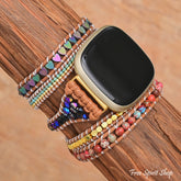 Natural Jasper & Hematite Heart Fitbit Watch Band - Free Spirit Shop