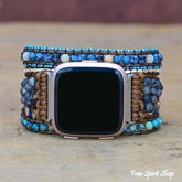 Natural Labradorite & Blue Jasper Fitbit Watch Band - Free Spirit Shop