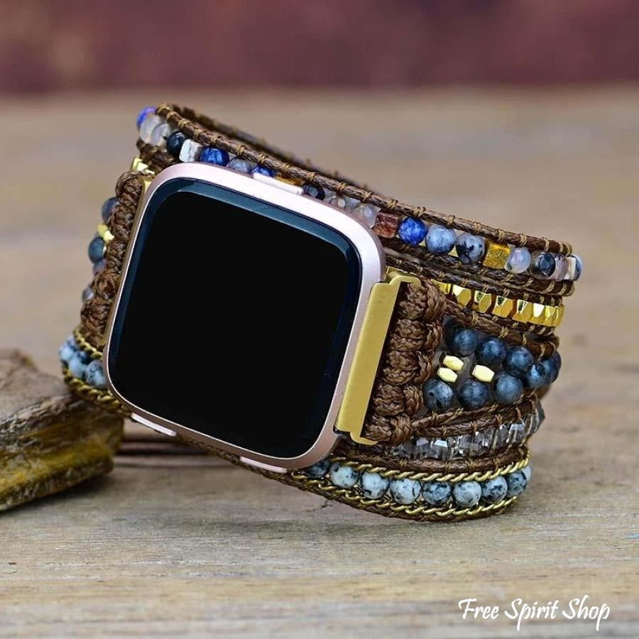 Natural Labradorite Fitbit Versa Watch Band - Free Spirit Shop