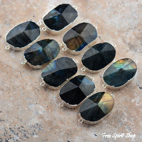 Natural Labradorite & Gold Chain Bead Wrap Bracelet - Free Spirit Shop