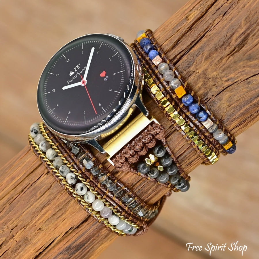 Natural Labradorite Samsung Watch Band - Free Spirit Shop