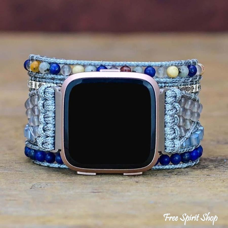 Natural Lapis Lazuli Fitbit Versa Watch Band - Free Spirit Shop