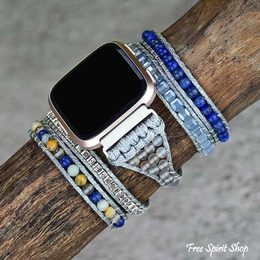 Natural Lapis Lazuli Fitbit Versa Watch Band - Free Spirit Shop