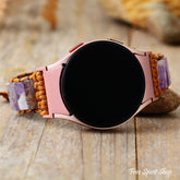 Natural Purple Amethyst Samsung Galaxy 4 Watch Band - Free Spirit Shop
