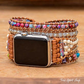 Purple Jasper & Mixed Bead Apple Watch Band - Free Spirit Shop