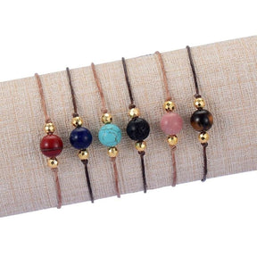Single Gemstone Bead Friendship Bracelets - Free Spirit Shop